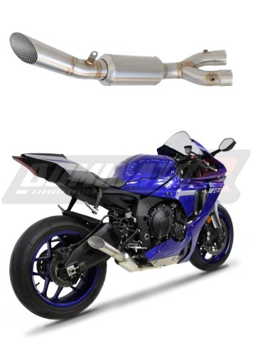 YZF R1 R1M 1000 RN32 Exhaust Cat Eliminator Catalyst Catalytic Converter Linkpipe Decat Downpipe 2015 - 2016 DOMINATOR x