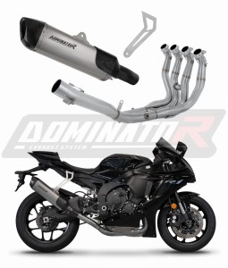 YZF R1 1000 RN32 2015 - 2016 Race Komplett avgassystem Ljuddämpare HP6 Titan + dB killer