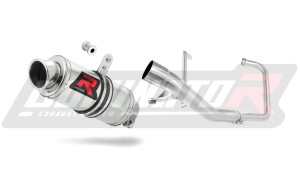 Yamaha YBR 125 2000 - 2008 Komplett avgassystem Ljuddämpare GP1 + dB killer