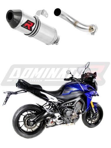 MT-09 TRACER EXHAUST Yamaha Muffler Auspuff Sportauspuff Silencer Echappement Silencieux Scarico Scarichi Escape Wydech Tłumik Carbon Tip HP3 2015 - 2019 DOMINATOR x
