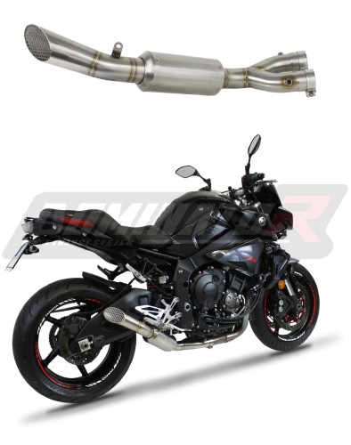 MT-10 MT-10 SP Tourer Edition FZ-10 RN45 Exhaust Cat Eliminator Catalyst Catalytic Converter Linkpipe Decat Downpipe 2016 - 2020 DOMINATOR x