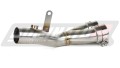 decat mid muffler DOMINATOR Mid Pipe fits the motorcycle YZF R6 2017   2023 6