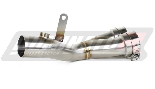 decat mid muffler DOMINATOR Mid Pipe fits the motorcycle YZF R6 2017   2023 6