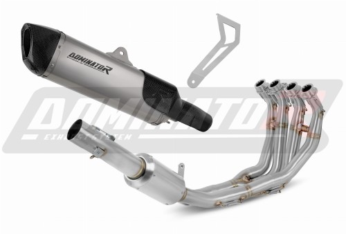complete exhaust system with muffler DOMINATOR Full System titanium HP6 fits the motorcycle Yamaha YZF R6 2017   2023 3