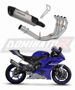 Yamaha YZF R6 2017 - 2023 Komplett avgassystem Ljuddämpare Titan HP6 + db killer