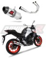 MT-03 EXHAUST FULL SYSTEM Yamaha Muffler Auspuff Sportauspuff Silencer Echappement Silencieux Scarico Scarichi Escape Wydech Tłumik Carbon Tip HP3 2017 - 2020 DOMINATOR x