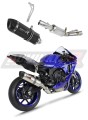 Yamaha YZF R1 1000 RN65 2020 - 2021 RACE EXHAUST Muffler Auspuff Sportauspuff Silencer Echappement Silencieux Scarico Scarichi Escape Wydech Tłumik HP1 BLACK Dominator Exhaust System x