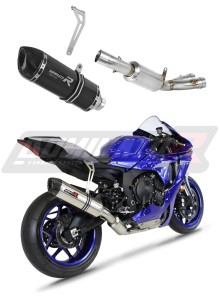 Yamaha YZF R1 1000 RN65 2020 - 2024 RACE Komplett avgassystem Ljuddämpare HP1 SVART + dB killer