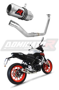 Yamaha MT 125 2020 Komplett avgassystem Ljuddämpare GP + dB killer