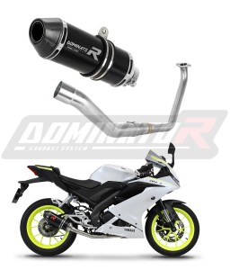 Yamaha YZF R125 2019 - 2020 Komplett avgassystem Ljuddämpare HP3 SVART + dB killer