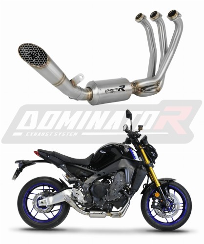 Yamaha MT 09 2021 - 2022 Full  Exhaust System  Muffler Auspuff Sportauspuff Silencer Echappement Silencieux Scarico Scarichi Escape Collector Manifold Wydech Tłumik  GP3 Low Level  DOMINATOR x