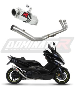 Yamaha T-MAX 500 2008 - 2011 Komplett avgassystem Ljuddämpare GP1 + dB killer