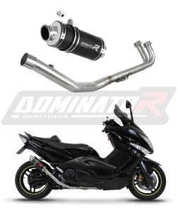 Yamaha T-MAX 500 2008 - 2011 Komplett avgassystem Ljuddämpare GP1 SVART + dB killer