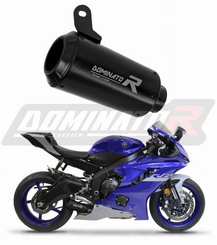Yamaha YZF R6 2017 - 2022 EXHAUST Muffler Auspuff Sportauspuff Silencer Echappement Silencieux Scarico Scarichi Escape Wydech Tłumik GPS BLACK DOMINATOR EXHAUST SYSTEM x