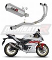 Yamaha YZF-R3 2022 Exhaust Muffler Manifold Collector Auspuff Sportauspuff Silencer Echappement Silencieux Scarico Marmitta Scarichi Escape Wydech Tłumik Kolektor OV DOMINATOR Full Exhaust System x