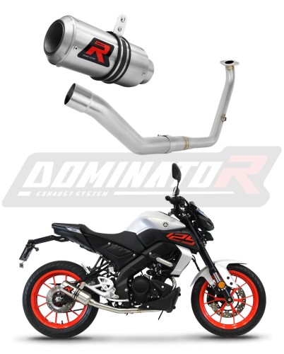 kompletny układ wydechowy z tłumikiem DOMINATOR Full System GP pasujący do motocykla Yamaha MT 125 2021 - 2024 6