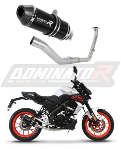 Yamaha MT 125 2021 - 2024 Komplett avgassystem Ljuddämpare HP3 SVART + dB killer
