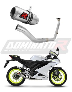 Yamaha YZF R125 2021 - 2024 Komplett avgassystem Ljuddämpare GP + dB killer