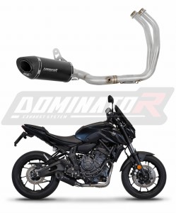 Yamaha MT 07 2021 - 2024  Komplett avgassystem LjuddämpareHP8 SVART + dB killer