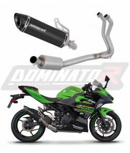 Kawasaki NINJA 400 2018-2022 Komplett avgassystem LjuddämpareHP8 SVART + dB killer