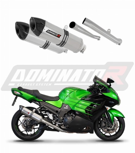 KAWASAKI ZZR 1400 2012 - 2023 EXHAUST Muffler Auspuff Sportauspuff Silencer Echappement Silencieux Scarico Scarichi Escape Wydech Tłumik HP5 Dominator Exhaust System x