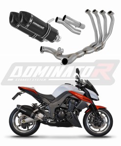 Kawasaki Z1000 2017 - 2020 Komplett avgassystem LjuddämpareHP1 SVART + dB killer