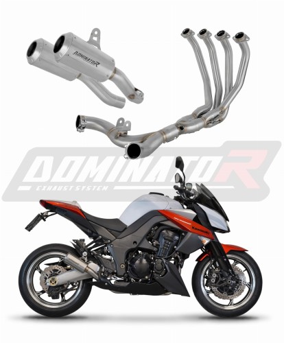 Kawasaki Z1000 2010 - 2013 Full  Exhaust System  Muffler Auspuff Sportauspuff Silencer Echappement Silencieux Scarico Scarichi Escape Collector Manifold Wydech Tłumik GPS DOMINATOR x