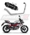 complete exhaust system with muffler DOMINATOR Full System HP3 BLACK fits the motorcycle Benelli BN 125 2018   2023 6