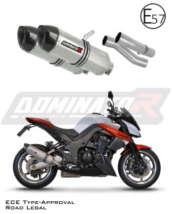 Kawasaki Z1000 2010 - 2013 EU-godkänd Avgas Ljuddämpare HP1