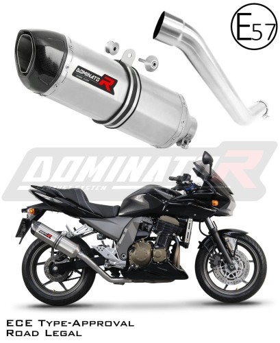 exhaust muffler DOMINATOR homologated road legal HP1 fits the motorcycle Kawasaki Z750 2004   2006 6