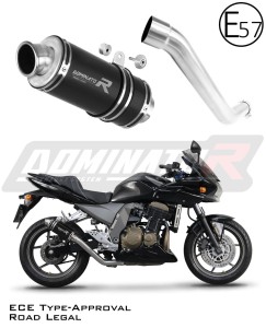 Kawasaki Z750 2004 - 2006 EU-godkänd Avgas Ljuddämpare GP1 SVART