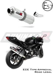 Kawasaki ZX6R 636 2009 - 2020 EU-godkänd Avgas Ljuddämpare ST