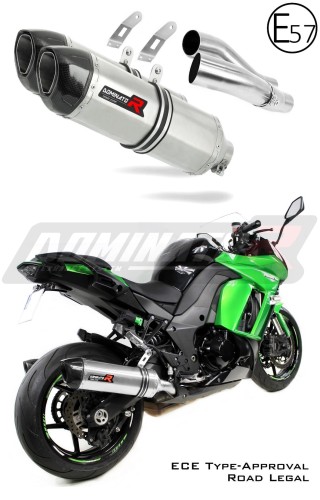exhaust muffler DOMINATOR homologated road legal HP1 fits to Kawasaki Z1000 SX 2017  2020 5