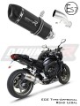 exhaust muffler DOMINATOR homologated road legal HP1 BLACK fits the motorcycle Yamaha FZ1 FAZER 1000 2006   2015 3