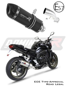 Yamaha FZ1 FAZER 1000 2006 - 2015 EU-godkänd Avgas Ljuddämpare HP1 SVART