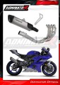 Yamaha YZF R6 2017 - 2023 Exhaust Muffler Manifold Collector Auspuff Sportauspuff Silencer Echappement Silencieux Scarico Marmitta Scarichi Escape Wydech Tłumik Kolektor HP6 Titanium DOMINATOR Full Titanium Exhaust System