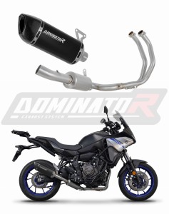 Yamaha Tracer 7 / GT 2020 - 2024 Komplett avgassystem Ljuddämpare HP6 SVART + dB killer