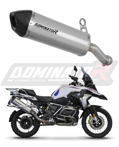 exhaust muffler DOMINATOR homologated road legal titanium HP7 fits the motorcycle BMW R1250GS Adventure 2018   2020