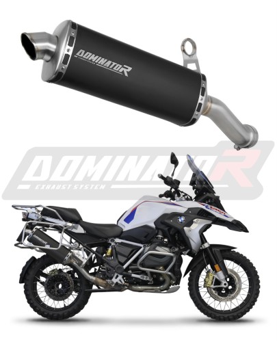 BMW R1250GS ADVENTURE 2018 - 2020 EXHAUST Muffler Auspuff Sportauspuff Silencer Echappement Silencieux Scarico Scarichi Escape Wydech Tłumik P7 BLACK Dominator Exhaust System EU Approved Homologacja x