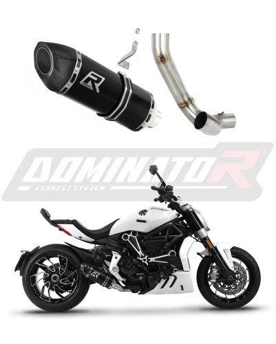 Ducati XDiavel S EXHAUST Muffler Auspuff Sportauspuff Silencer Echappement Silencieux Scarico Scarichi Escape Wydech Tłumik HP5 BLACK Dominator Exhaust System 2016-2021 x