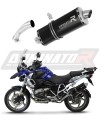 exhaust muffler DOMINATOR homologated road legal P7 BLACK fits the motorcycle BMW R1200GS 2004   2009