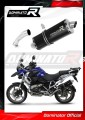 exhaust muffler DOMINATOR homologated road legal P7 BLACK fits the motorcycle BMW R1200GS 2004   2009 2