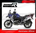 exhaust muffler DOMINATOR homologated road legal P7 BLACK fits the motorcycle BMW R1200GS 2004   2009 5