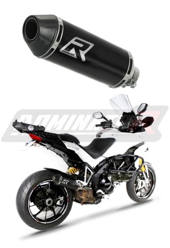 MTS 1200 S MULTISTRADA  2010 - 2014 EXHAUST Ducati Muffler Auspuff Sportauspuff Silencer Echappement Silencieux Scarico Scarichi Escape Wydech Tłumik Carbon Cap HP3 BLACK Dominator x