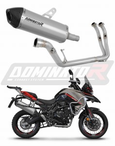 Benelli TRK 702 / TRK 702X 2023 - 2024 Komplett avgassystem LjuddämpareTitan HP7 + dB killer