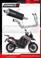 Benelli TRK 702 X 2023 - 2024 EXHAUST Muffler Auspuff Sportauspuff Silencer Echappement Silencieux Scarico Scarichi Escape Wydech Tłumik P7 Black Dominator Exhaust System 1