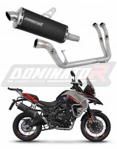 Benelli TRK 702 / TRK 702X 2023 - 2024 Komplett avgassystem LjuddämpareP7 SVART + dB killer
