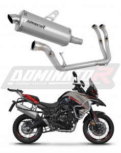Benelli TRK 702 / TRK 702X 2023 - 2024 Komplett avgassystem LjuddämpareTitan P7 + dB killer