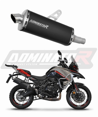 Benelli TRK 702 X 2023 - 2024 EXHAUST Muffler Auspuff Sportauspuff Silencer Echappement Silencieux Scarico Scarichi Escape Wydech Tłumik P7 Black Dominator Exhaust System x