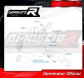 exhaust muffler DOMINATOR GP fits to Kawasaki Z 900 A2 2017  2019 7